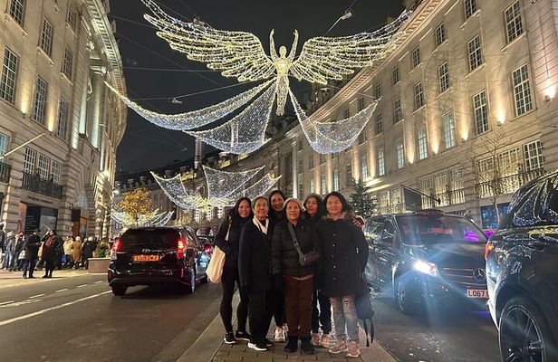 London Christmas Lights Private Black Cab Tour with Hotel Pick Up