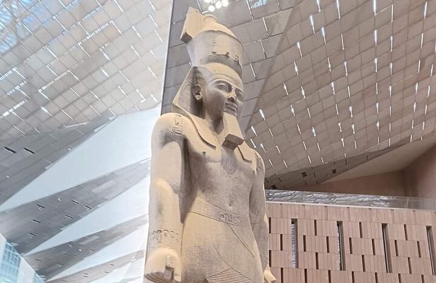 Grand Egyptian Museum, Grand Staircase, New Galleries, and Lunch.