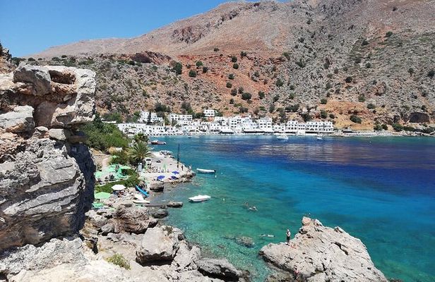 Loutro the hidden village in the South and Glyka Nera Beach