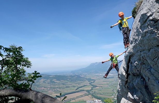 Guided Furlan and Otmar via ferratas in Vipava Valley
