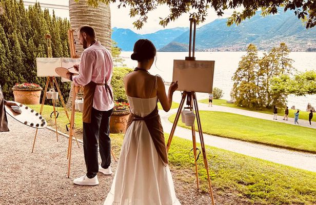 Private painting class on Lake Como shores Bellagio