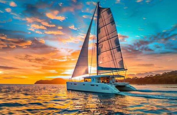Costa Rica Catamaran: Snorkeling, Sunset, Drinks & Fresh Bites