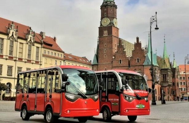 Wroclaw tour with e-bus, 2 h (English guide) group 1-4 people.