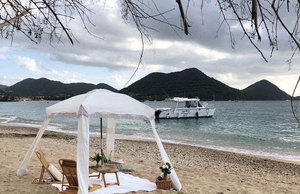 Saint Lucia Private Cabana Sunset Soirée Beach Picnic