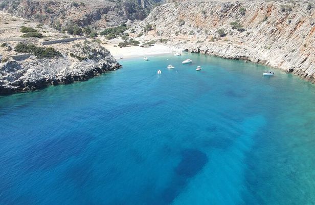 Private 4 Hour Boat Trip From Kolymvari Up To Menies