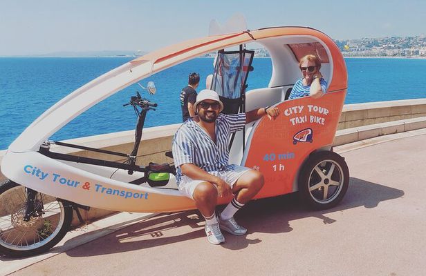 Private and Guided Velotaxi Tour in Nice 2h30