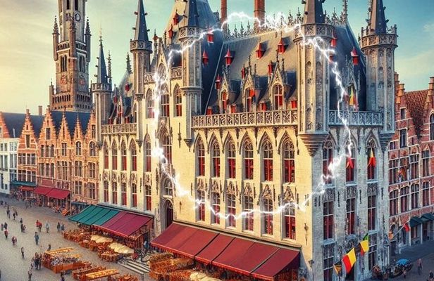 Magic Theme Team Adventure Game in the Streets of Bruges