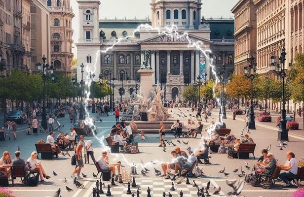 Magic Theme Team Adventure Game in the Streets of Budapest