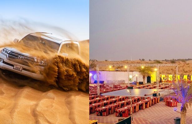 Premium Desert Safari, food Service with 4 alcoholics drinks