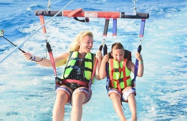 Nusa Dua Parasailing, Jetsky and Uluwatu Sunset Kecak Fire Dance