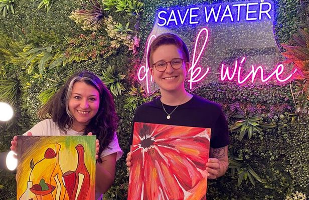 Paint & Wine Experience in Piazza Navona