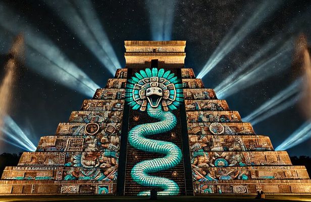 Chichén Itzá Night Show: Light, Sound & Maya History