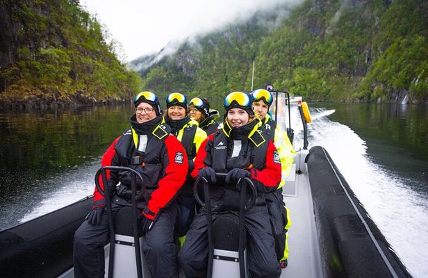 Scenic RIB adventure to Hardangerfjord & Fyksesund from Øystese