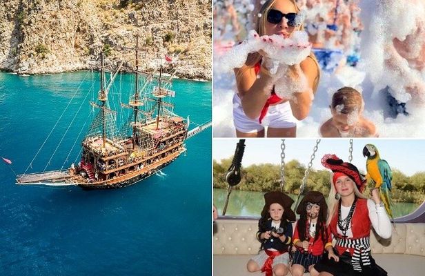 Alanya Pirate Party Boat Trip with Lunch and Soft Drinks