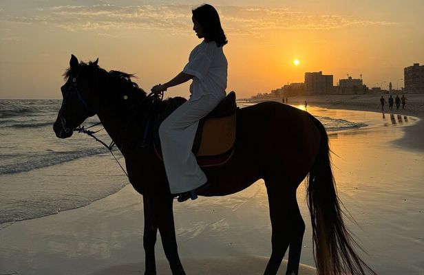 Horse riding by the beach Salalah 
