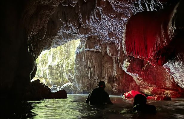 River Cave Swimming with TRANSPORTATION