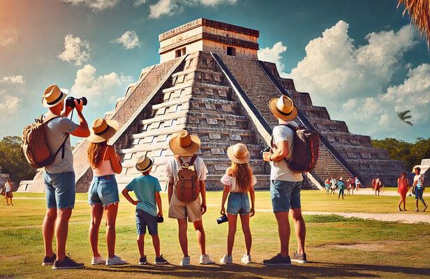 Guided Trip to Chichen Itza, Cenote Saamal, Buffet and Valladolid