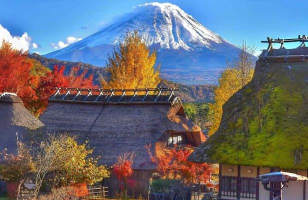 Mount Fuji Day Tour:Scenic Lakes,Village, Pagoda,Oshino Hakkai