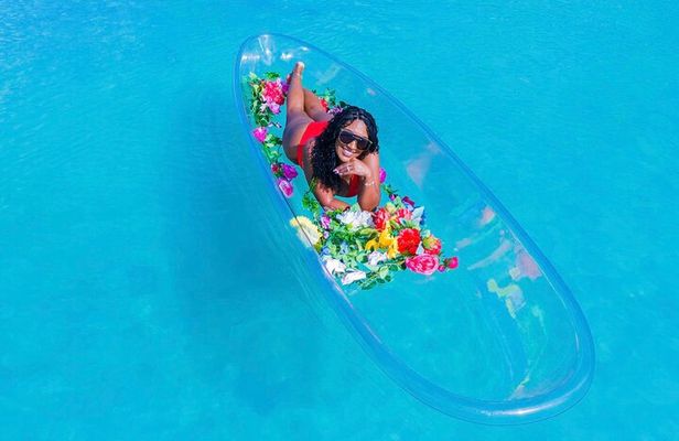 Clear kayak Drone Photo Shoot