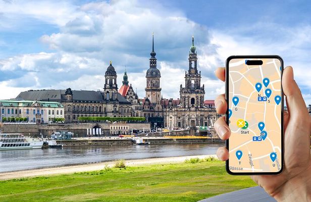 Self-guided scavenger hunt and city game in Dresden