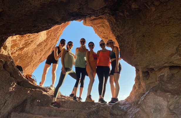 Papago Park Nature Walk with Yoga and Mountain Views