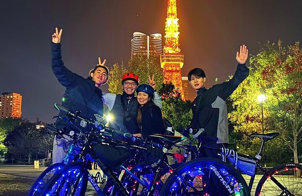 Tokyo: 2-Hour Night Bike Tour of the City's Hidden Gems