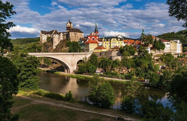 Town Karlovy Vary UNESCO and Loket Castle Full Day Private Tour