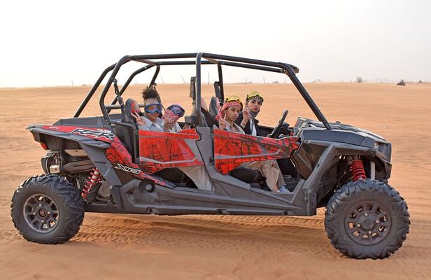Dubai Morning Dunes Buggy Safari with Sandboarding & Camel Ride