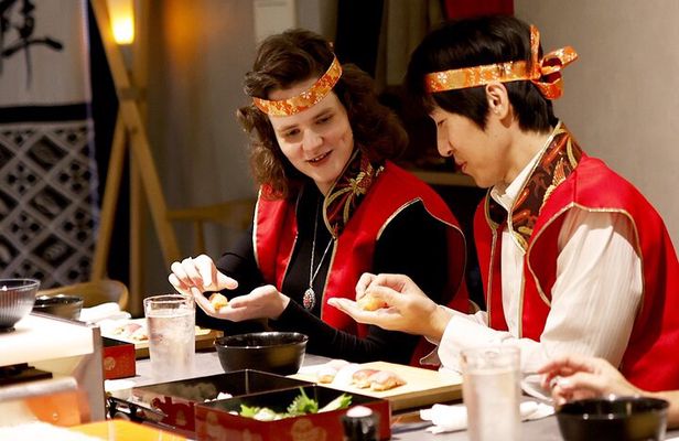 Sushi Making with Interactive Samurai Experience at JIN-ASAKUSA