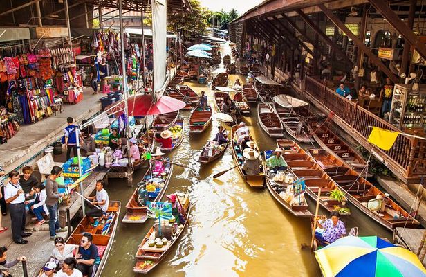 Floating and Train Market Experience from Bangkok