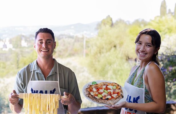 Florence Pizza or Pasta Class with Gelato Making at a Tuscan Farm