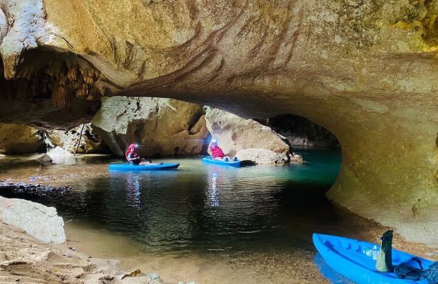 7 miles cave kayaking and zipline combo