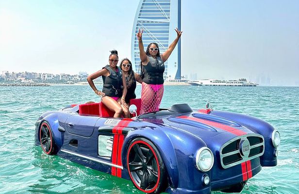 DUBAI: VIP Style - 4 seater Jet Car Tour + Free Coffee