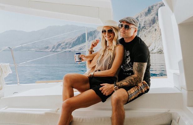 Panormo Luxury Catamaran - Gourmet Lunch, Hidden Coves & Swim