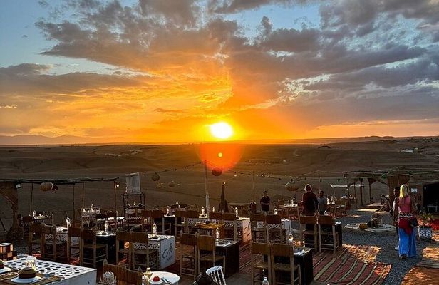 Sunset Dinner in Agafay Desert from Marrakesh with Transfers 