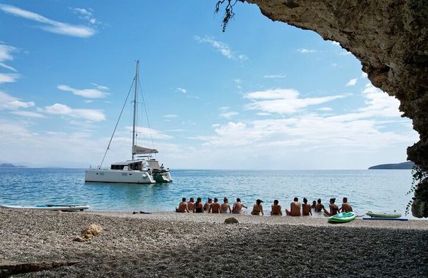 Nafplio Catamaran Full Day Sailing Private Cruise