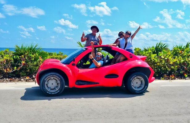 Tour around the island of Cozumel in fun buggies