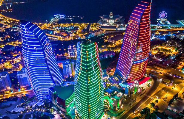 Baku Night City Tour Discover the Magic of Illuminated Landmarks