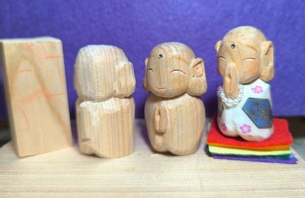 Jizo Wood Carving Experience in Kawagoe