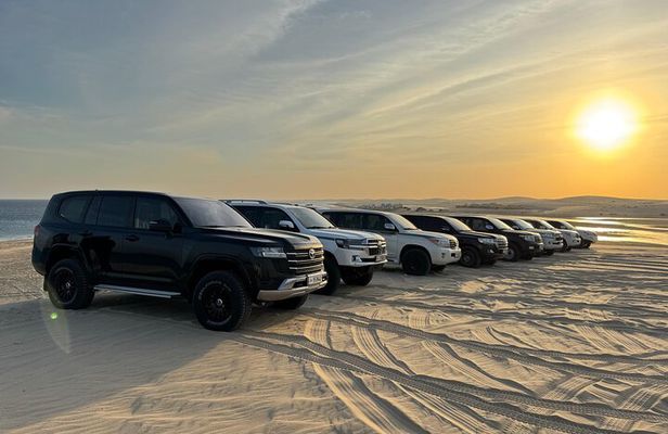Private Sealine Beach Tour with Desert Activities