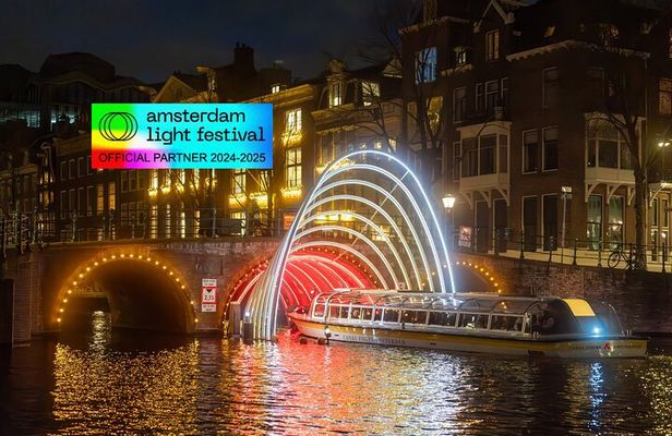 Amsterdam Light Festival Cruise with Free Hot Drink