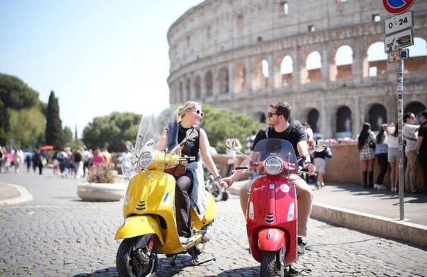Explore Rome by Vespa With Pick up and Drop Off 