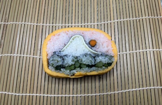 Special sushi rolls only available in Japan Making Experience