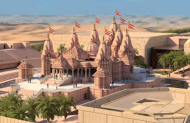 From Dubai Private BAPS Hindu Temple And Sheikh Zayed Mosque Tour