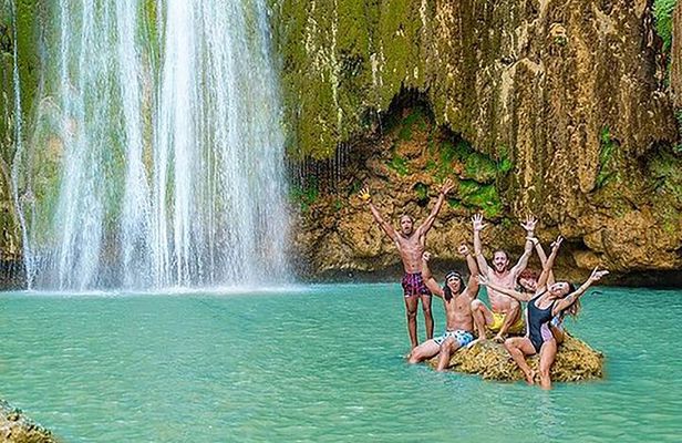 Samaná, Cayo Lemon Waterfall from Punta Cana