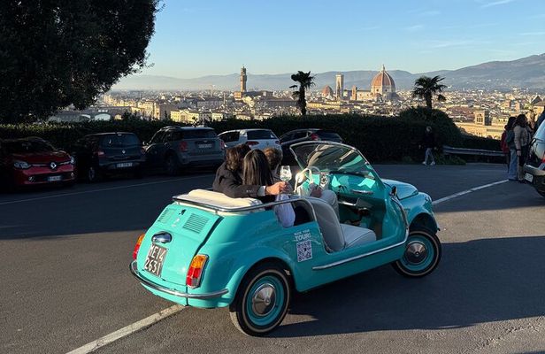 Discover Florence on e-cabriot fiat 500 