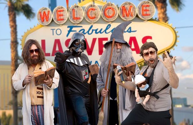 Movie Themed Wedding or Vow Renewal at Las Vegas Sign