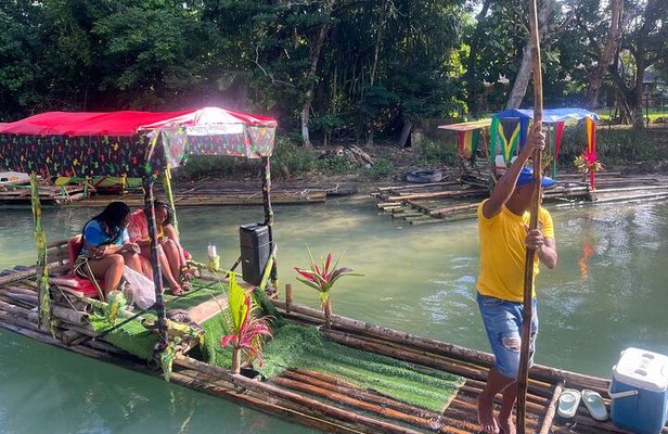 Dunn River Falls and Bamboo River Rafting in Ocho Rios Jamaica.