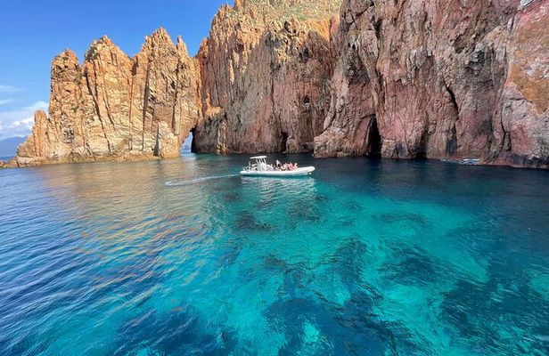From Sagone/Cargèse: Coves of Piana sea cave Snorkeling