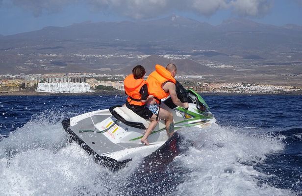 2 people "Turbo Jet Ski" ride in Tenerife with Pick up(1 Jet Ski)